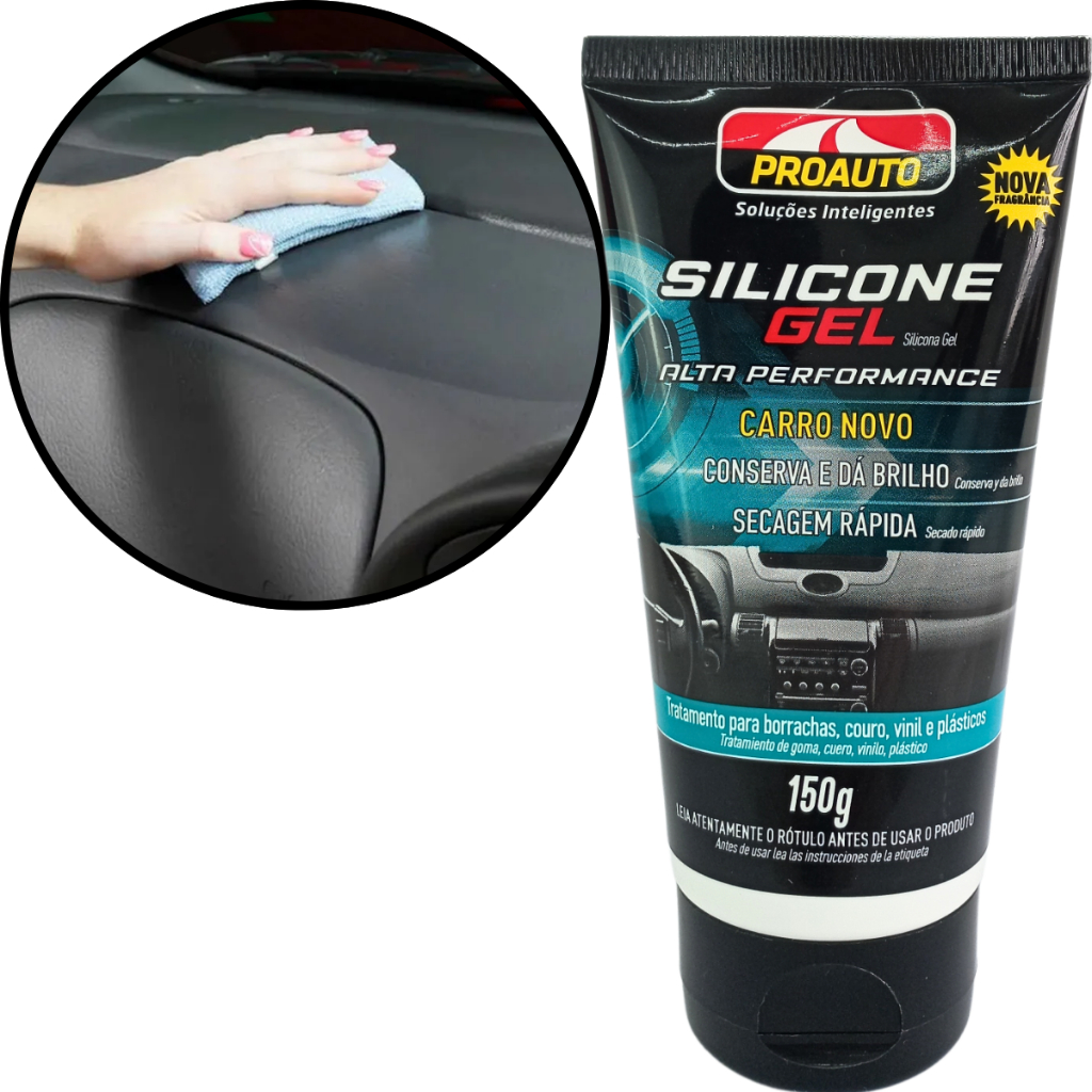Silicone Gel ProAuto Carro Novo Multiuso Secagem R?pida 150g 1 Silicone Gel Carro Novo Multiuso Secagem Rápida 150g ProAuto