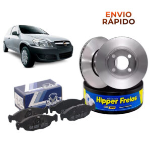 Jogo Disco Ventilado freio + Pastilha Celta 1.4 2006 2007 2008 2009 2010 a 2016 Envio Rapido