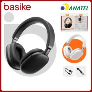 Headset Bluetooth Basike FON003 Hifi Dobrável Sem Fio
