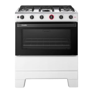 Fogão 5 Bocas Esmaltec F5IAB5121 Ideal Super Mesa em Aço Inox Acendimento Automático Branco Bivolt