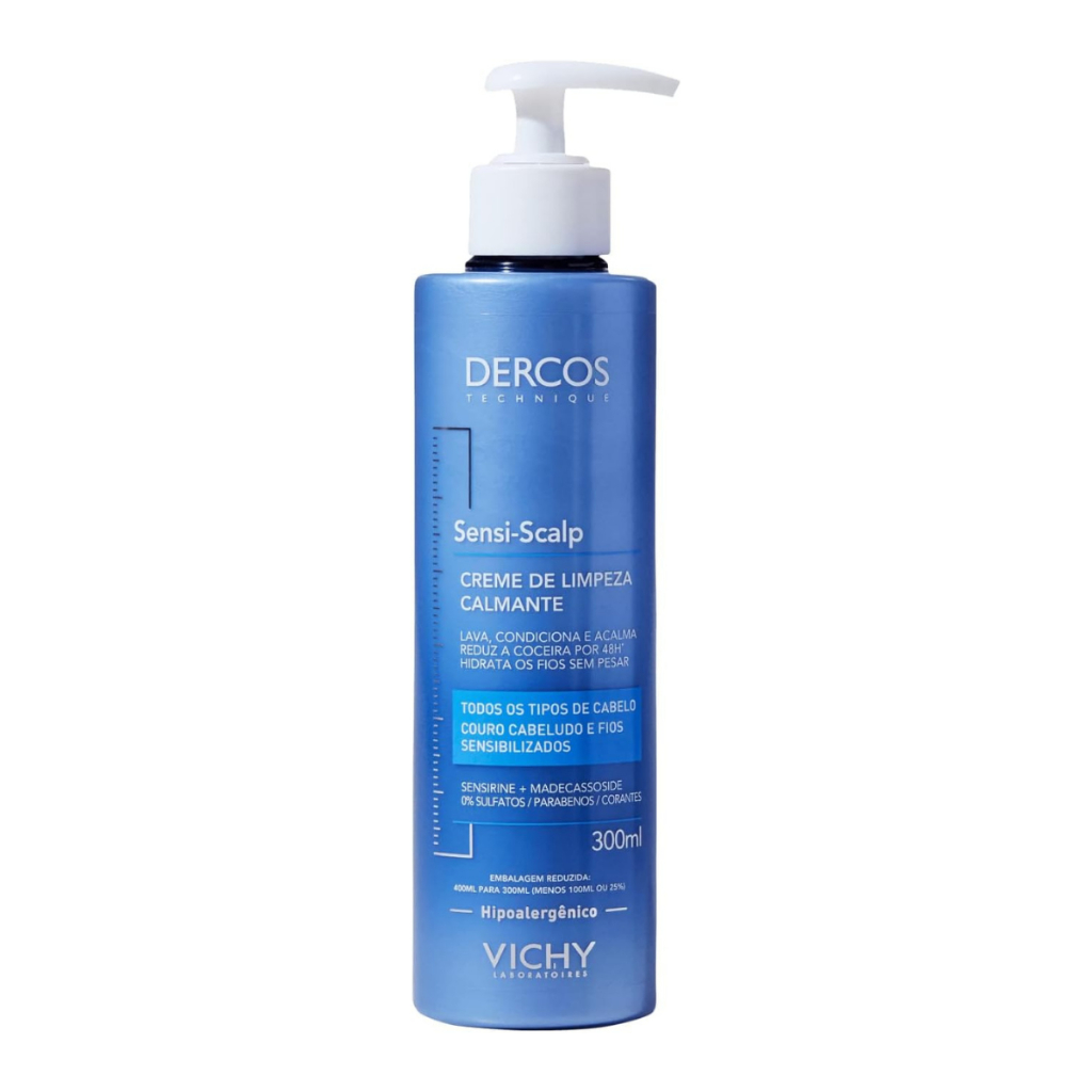 Creme Limpeza Calmante Vichy Dercos Sens?vel - 300ml 1 Creme De Limpeza Calmante Vichy Dercos Sensi-Scalp Com 300ml
