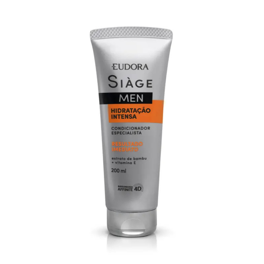 Condicionador Hidrata??o Intensa Si?ge Men Eudora - Cabelos Fortes e Macios 1 Condicionador Hidratação Intensa Siàge Men 200ml - Eudora
