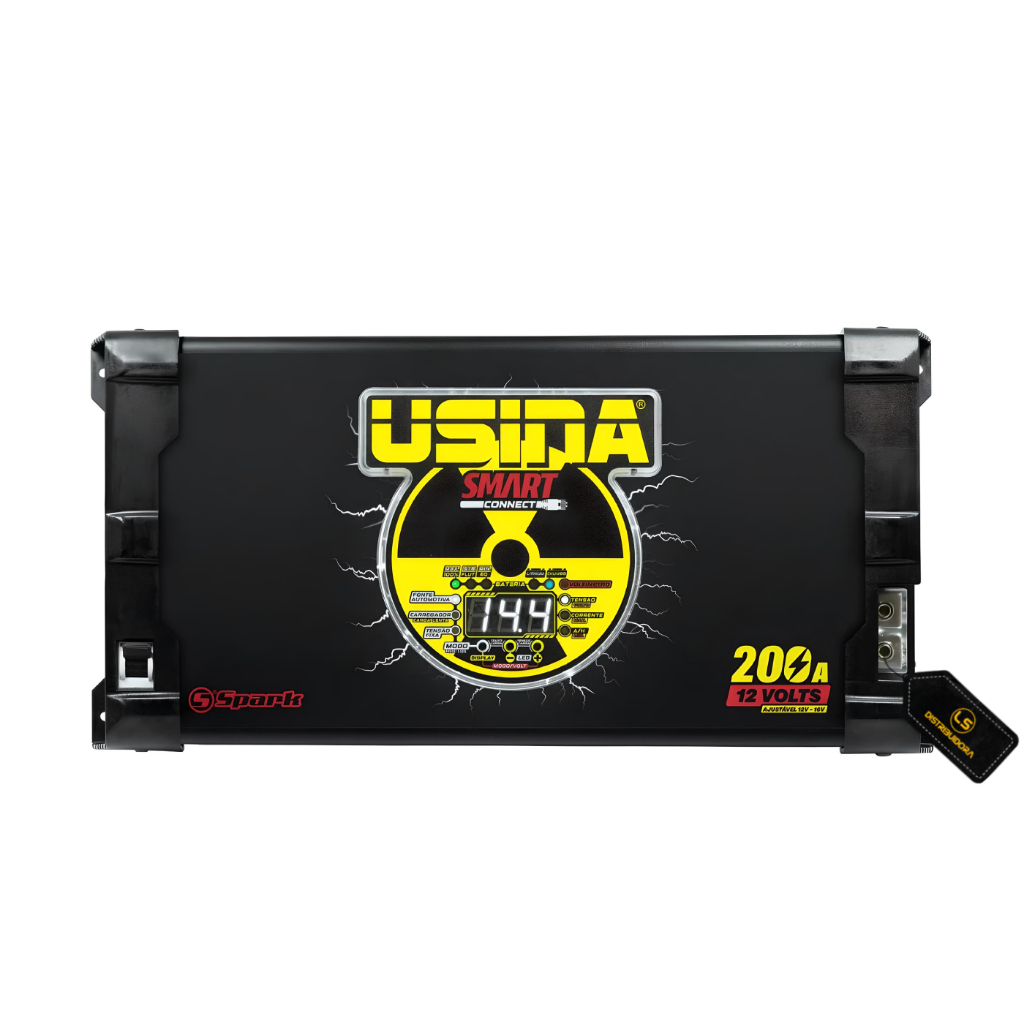 Fonte Carregador Usina Smart Connect 200A 12V Bivolt 1 Fonte E Carregador Usina Smart Connect 200a - 12v Bivolt