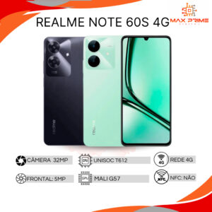 Realme Note 60S 4G - 128GB/256GB - Câmera 32MP