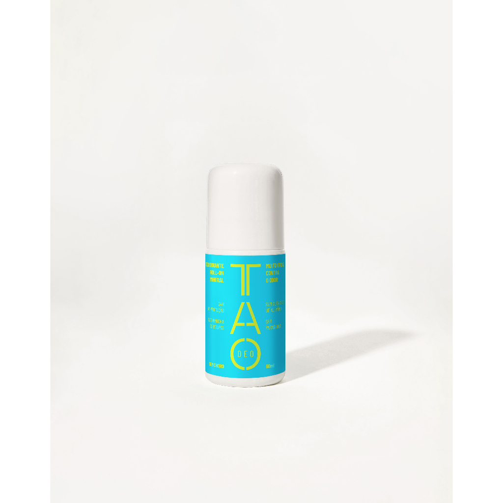Desodorante Natural Roll-on Sem Cheiro Vegano | Tao Deo 1 Desodorante Natural Roll-on 60ml Tao Deo Sem Cheiro Vegano Hipoalergênico Proteção 24h