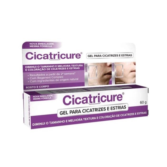 Cicatricure Gel Cicatrizes e Estrias - 60g - Revitalize Sua Pele 1 Gel Para Cicatrizes e Estrias 60g Cicatricure