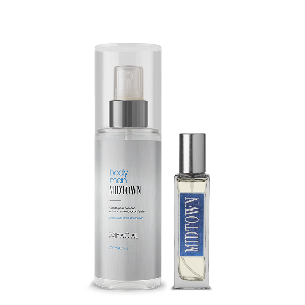 Kit Midtown Primacial: Body Splash 200ml + Perfume 30ml 1 Kit Midtown Body Splash 200ml e Perfume 30ml by Primacial