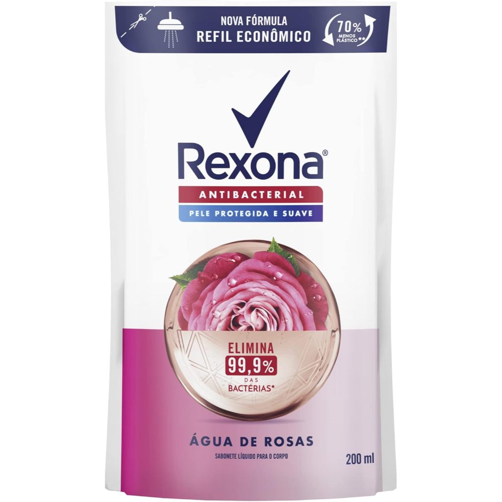 Sabonete Rexona Orchid Fresh Refil 200ml 1 Sabonete Rexona Liquido Orchid Fresh Refil 200ml