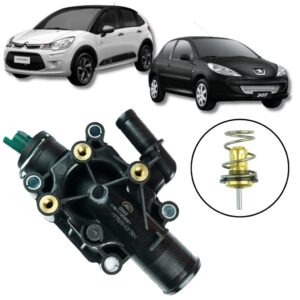 CARCAÇA DE VÁLVULA TERMOSTÁTICA CITROEN C3 1.4 16V 2003/ PEUGEOT 207