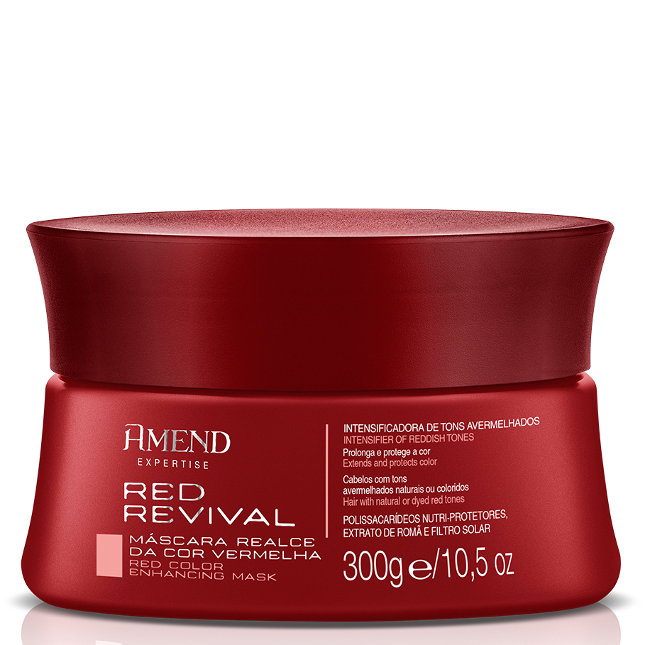 AMEND M?SCARA REALCE DA COR VERMELHA - Intensifica e Real?a Vermelhos 1 AMEND MÁSCARA REALCE DA COR VERMELHA EXPERTISE RED REVIVAL 300G