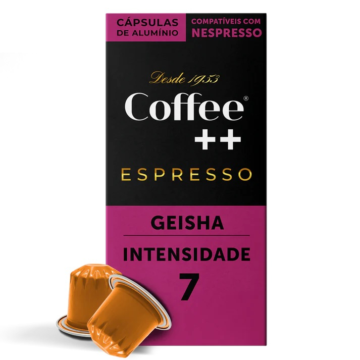 C?psulas de Caf? Especial Geisha Coffee Mais - Compat?vel Nespresso 1 Cápsulas de Café Especial Coffee Mais Geisha 10 unidades Compatível com Nespresso