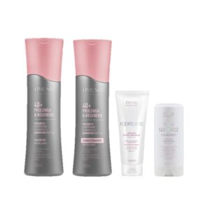 Amend Kit 40+ Prolonga e Regenera Sh. e Cond. 250ml + Máscara de PH 250g + Seca sem Frizz 180g