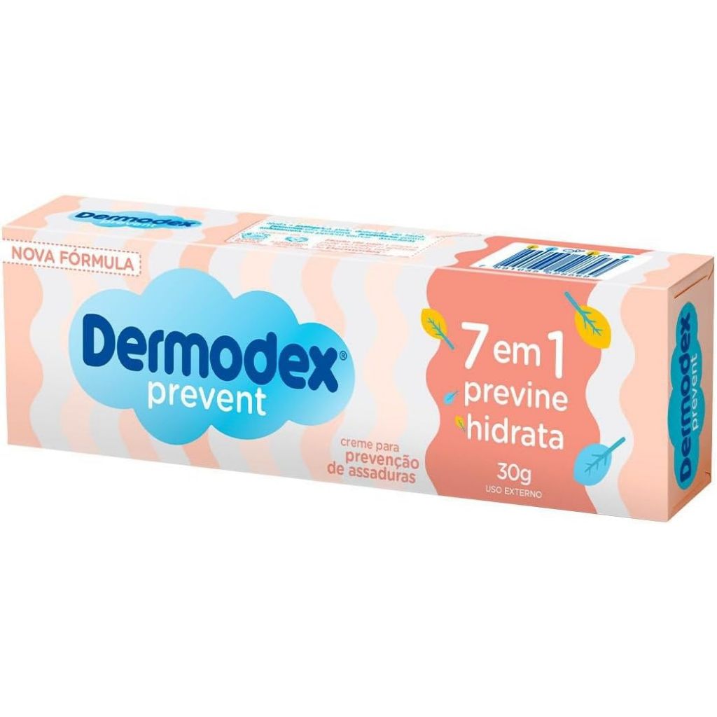 Pomada Dermodex Prevent para Prevenção de Assaduras 30g 1 Pomada Dermodex Prevent para Prevenção de Assaduras 30g