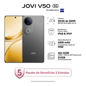 JOVI V50 5G - Câmera 50MP, 12GB RAM