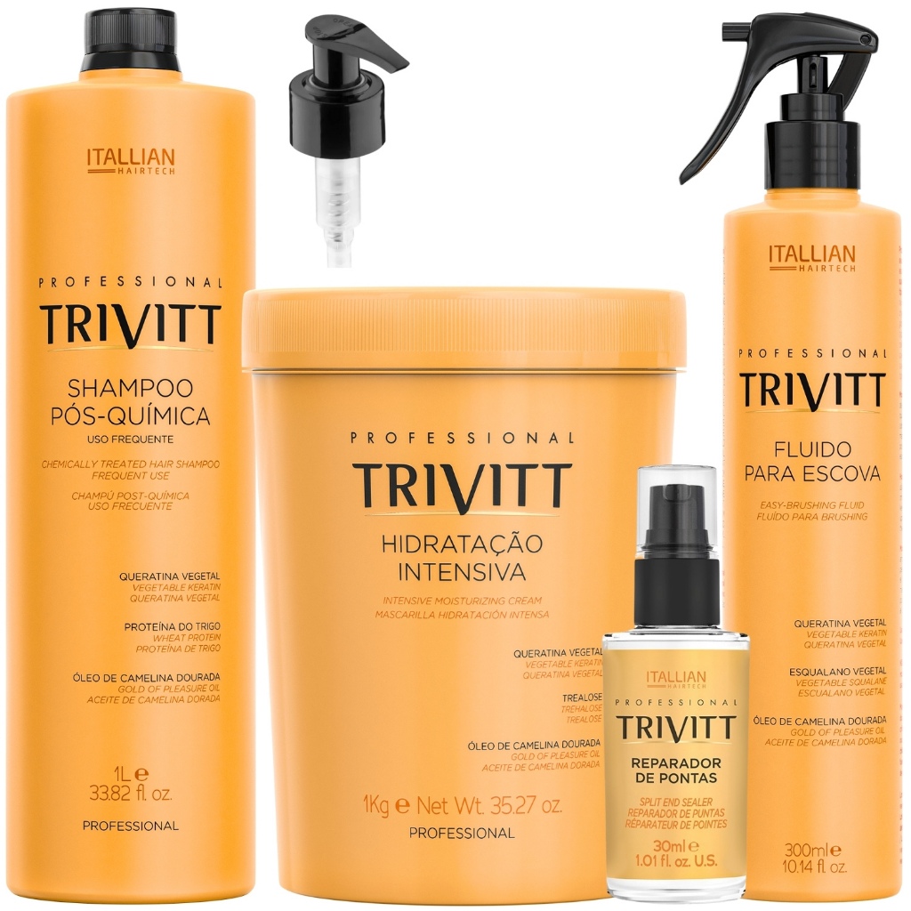 Kit Trivitt Hidrata??o & 1 Combo 04 Produtos Kit Trivitt - Itallian- Hidratação Intensiva