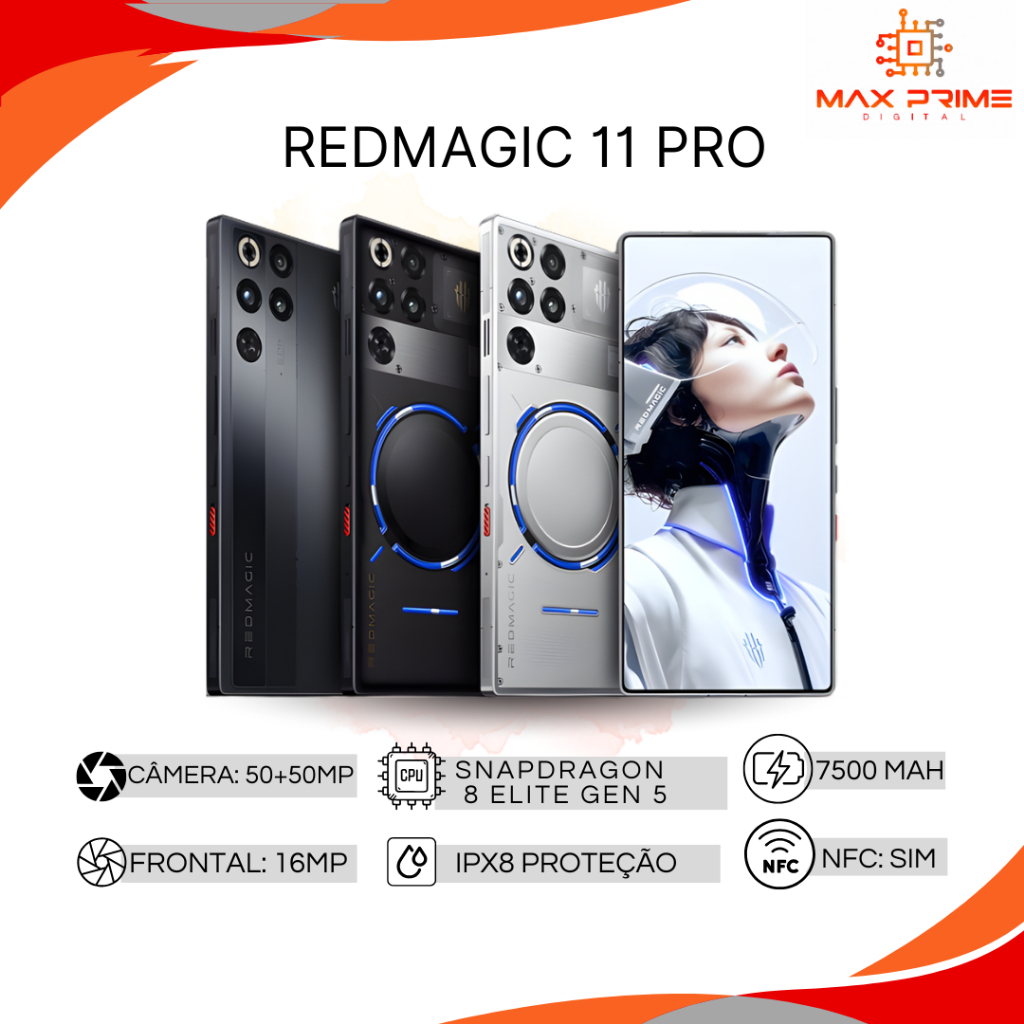Smartphone Gamer Redmagic 11 Pro Snapdragon 8 Elite 1 Smartphone Gamer Redmagic 11 Pro Snapdragon 8 Elite