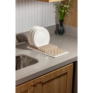 Escorredor de Pratos super absorvente 37x16,5x4cm Pedra Diatomita - Lyor