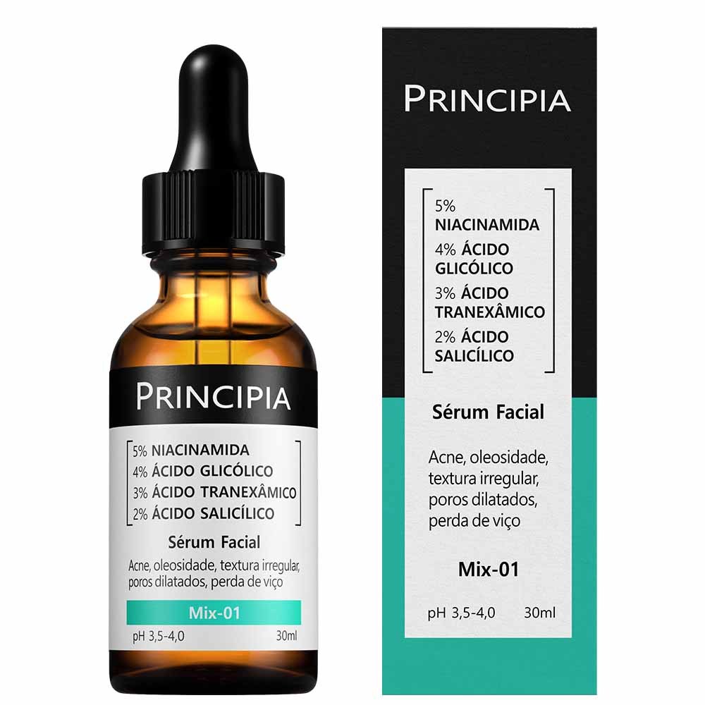 S?rum Mix-01 | Niacinamida, ?cido Glic?lico e Mais 1 Sérum Principia Mix-01 (Niacinamida + Glicólico + Ácido Tranexâmico + Ácido Salicílico)