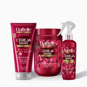 Kit Tratamento e Proteção Cereja Mania - Dabelle Hair 3 Produtos