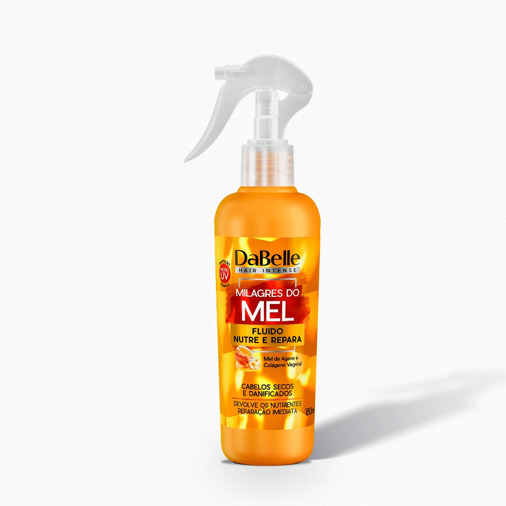Fluido Nutre e Repara Milagres do Mel Dabelle Hair - Cabelos Renovados e Fortes 1 Fluido Nutre e Repara Milagres do Mel Dabelle Hair 180ml