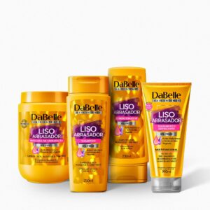 Kit Defrizante Liso Arrasador Dabelle Hair - 4 Produtos