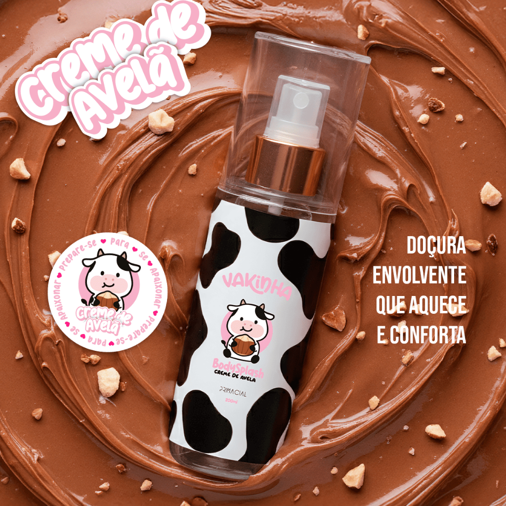 Body Splash Creme de Avel? Vakinha 200ml - Primacial 1 BODY SPLASH FEMININO VAKINHA CREME DE AVELA 200ML - PRIMACIAL PERFUME GOURMAND