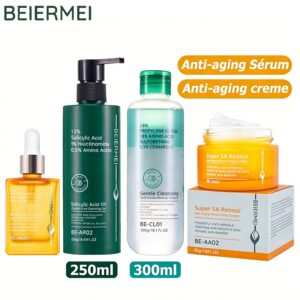 Kit Retinol Cuidados com a pele antirrugas reafirmantes hidratantes Niacinamida, ácido salicílico