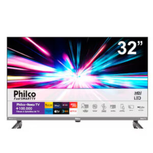 Smart TV Philco 32" Roku TV HD Dolby Audio PTV32K34RKGB