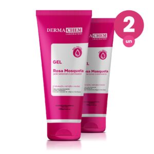 Kit 2 Gel Facial Antiressecamento Rosa Mosqueta 100g Dermachem