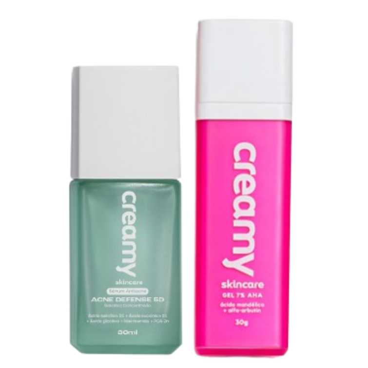Duo Antiacne - Acne Defense 5D + Ácido Mandélico: Pele Radiante e Controlada 1 Duo Antiacne - Acne Defense 5D + Ácido Mandélico