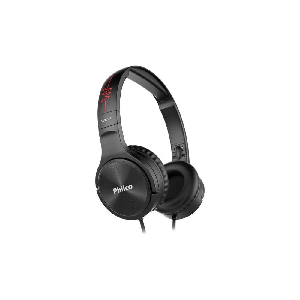Fone Ouvido Philco PFO02P Wave Flat Preto 1 Fone De Ouvido Philco Pfo02p Wave Flat Cor Preto