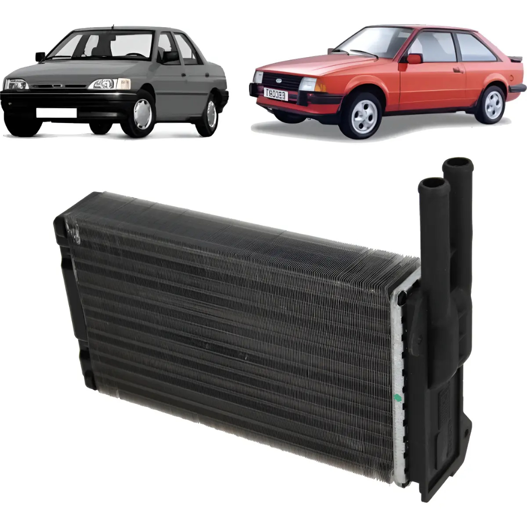 Radiador de Ar Quente Ford Escort 1995 a 2002 1 Radiador Ford Escort 1995 96 97 98 99 00 01 2002 Ar Quente