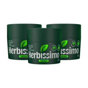Kit Desodorante Em Creme Antitranspirante Herbíssimo Tradicional 55g (3 unidades)