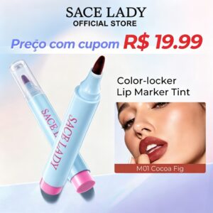Caneta Tintura Labial SACE LADY Aplicador de Precisão para Cor Longa Duração