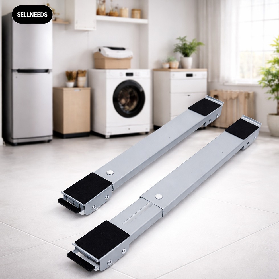 Suporte com Rodinhas Ajust?vel para Geladeira, Fog?o e Freezer 1 Suporte com Rodinhas Ajustável para Geladeira, Fogão e Freezer