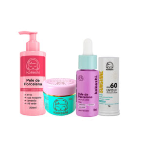 Kit Rotina Facial FPS60 Pele de Porcelana Kokeshi