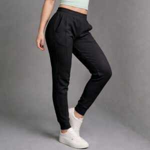 Calça Jogger Feminina Com Bolsos Premium Neoprene Não Amassa Casual Elegante