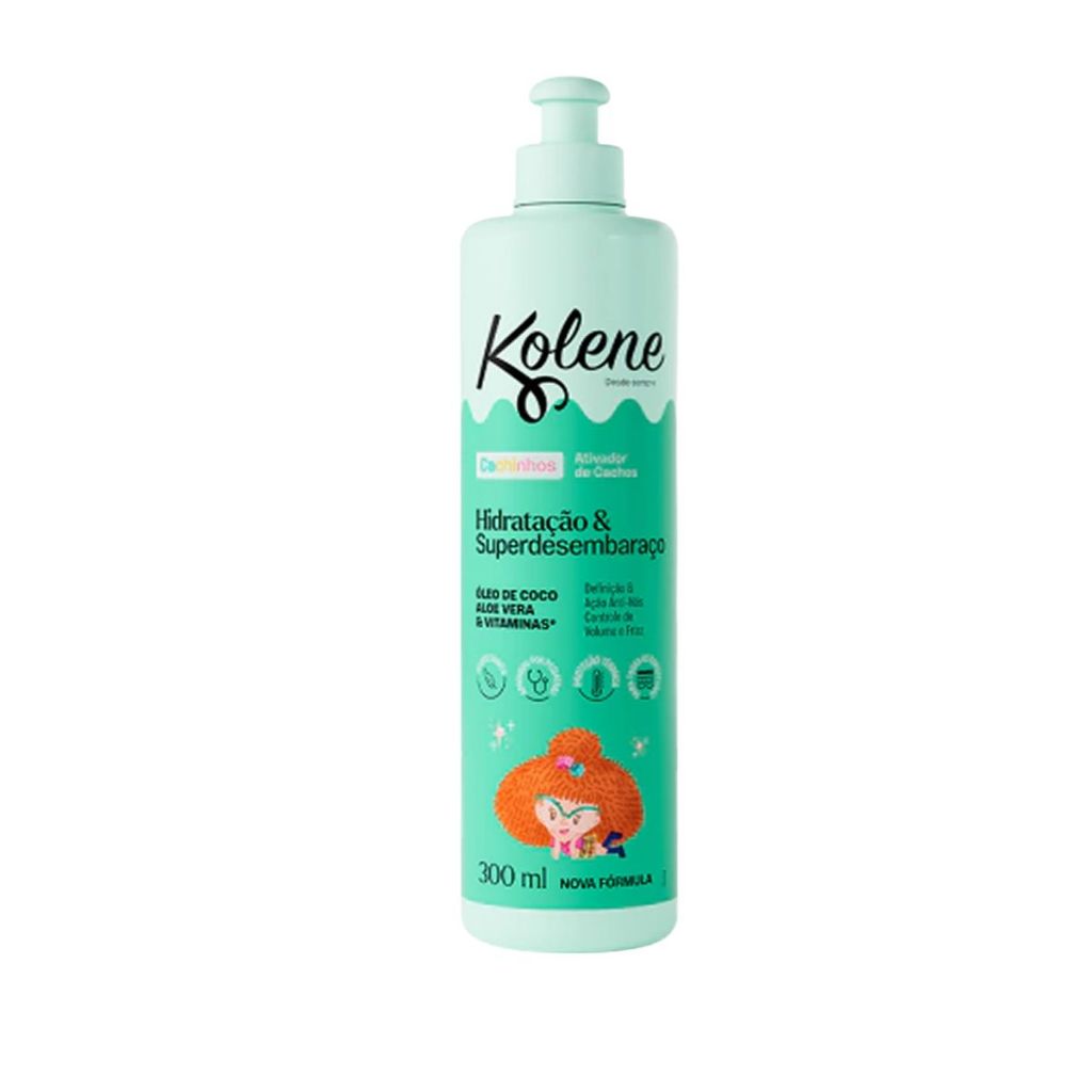 Ativador Kolene 300ml - Defina, Maciez e Controle Frizz! 1 Ativador de Cachinhos Kolene 300ml