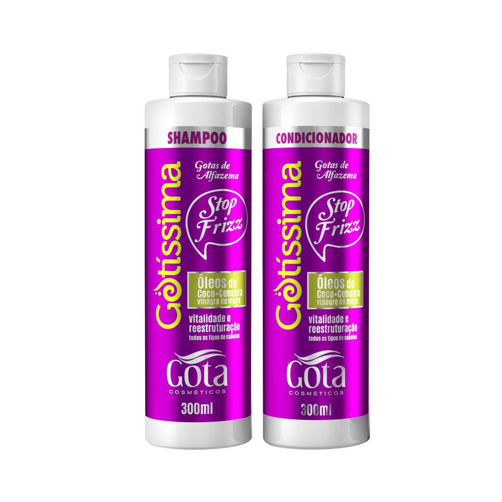 Kit Got?ssima Alfazema Gota Dourada Shampoo e Condicionador 300ml 1 Kit Gotíssima Gotas de Alfazema Gota Dourada Shampoo + Condicionador 300ml