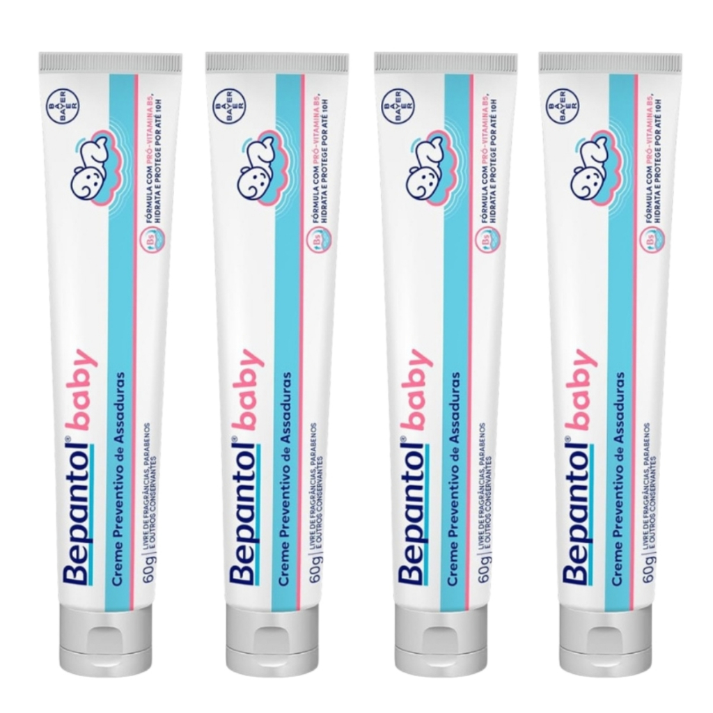 Kit 4 Bepantol Baby Pomada de Assadura 60g - Prote??o Delicada 1 Kit 4 Bepantol Baby Pomada de Assadura 60g - Proteção Delicada