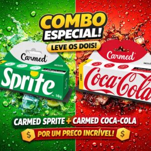 Hidratante Labial Carmed Sprite + Carmed Coca-Cola Incolor