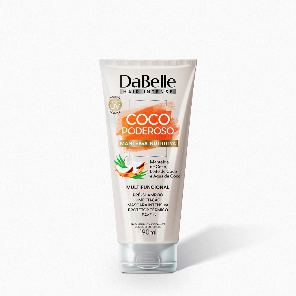 Manteiga Capilar Coco Poderoso - Dabelle Hair 190ml 1 Manteiga Capilar Coco Podereso - Dabelle Hair 190ml