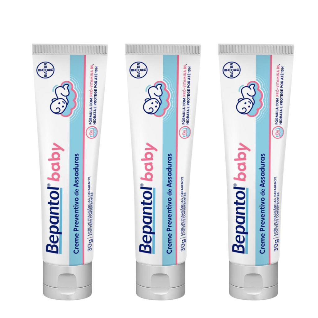Kit 3 Pomadas Bepantol Baby Antiassaduras 30g Cada 1 Kit 3 Pomadas Bepantol Baby Antiassaduras 30g Cada