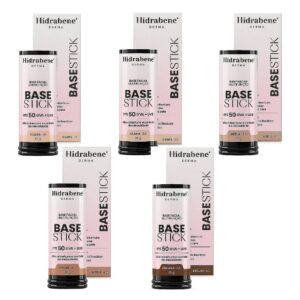 Hidrabene Base Stick Fps50 Clara, Média e Escura