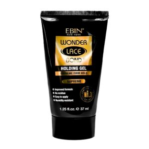 Gel Cola Peruca Ebin Wonder Lace - Fixação Forte 37ml