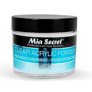 Pó Acrílico Transparente Mia Secrets p/Unhas Frasco 59g