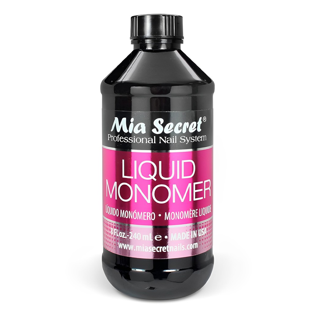 Mon?mero Acr?lico Mia Secrets 240ml - Alta Ader?ncia 1 Monômero Líquido Acrílico Mia Secrets 240ml para Unhas