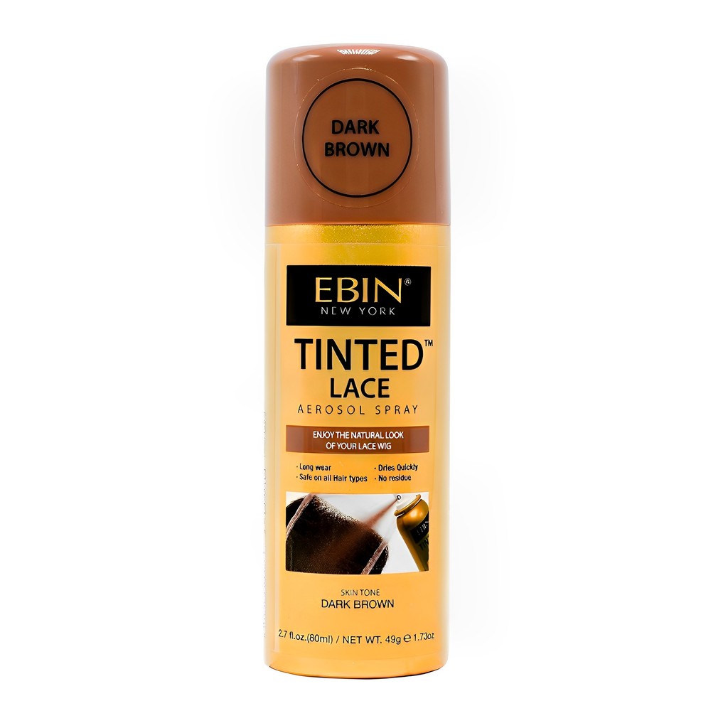 Spray Tintura Renda Peruca Ebin Marrom Dark 80ml 1 Spray Tintura Renda Peruca Ebin 80ml Marrom Dark