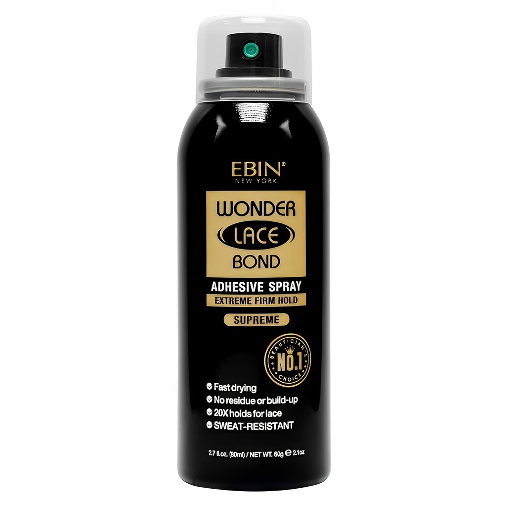 Spray Adesivo Peruca Renda Ebin Wonder Lace Bond 80ml 1 Spray Adesivo Peruca Renda Ebin Wonder Lace Bond 80ml