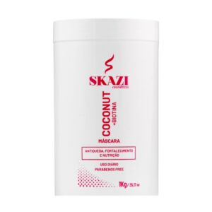 Máscara de Tratamento Skazi 1kg  Vegana Coconut Fortalecedor  Nutrição e Fortalecimento Capilar